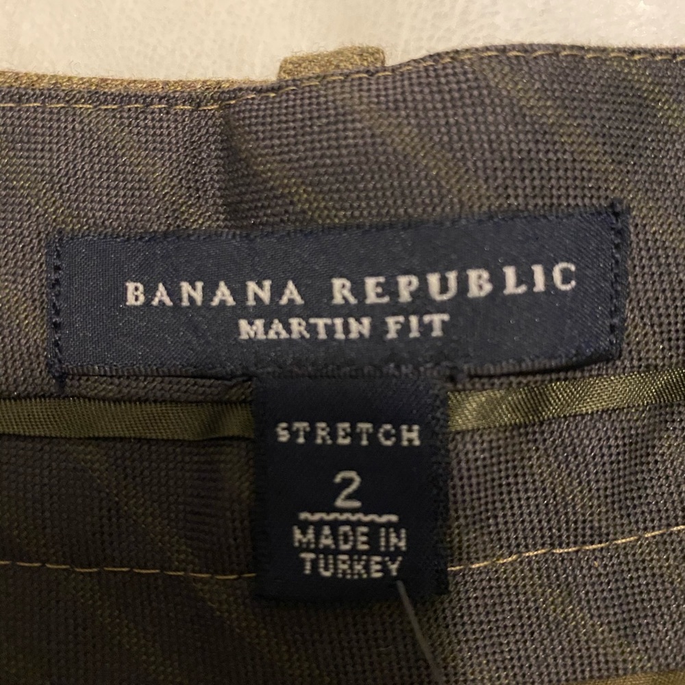 NWT Banana Republic Martin-Fit Brown Stretch Pants - Picture 6 of 12